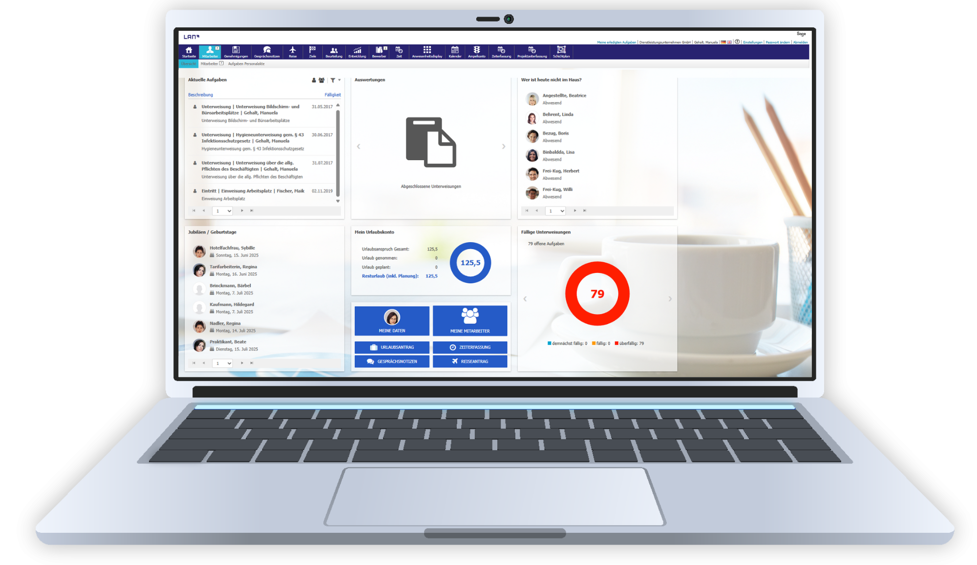 Sage HR Suite Zeitmanagement